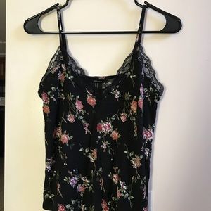 Forever 21 Floral/Laced Top